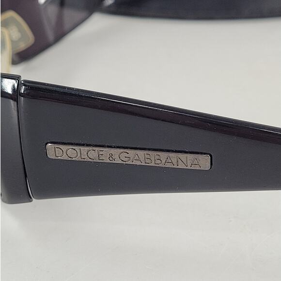 Dolce & Gabbana DG832 Black Wrap Around Frame Men's Sunglasses - Picture 4 of 11